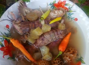 Foto resep Pindangan keong laut dan udang yokdang tanpa bawang bawangan