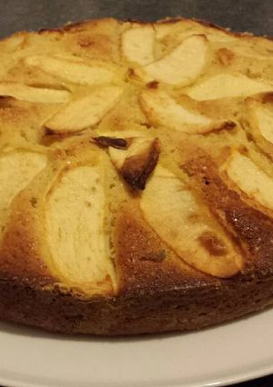 Una foto de Pastel de Manzana Con Pasas