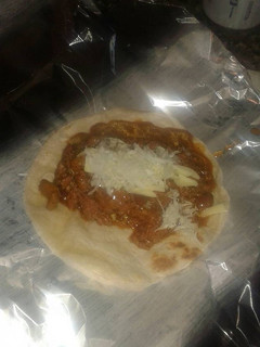 Una foto de Tacos de carne molida con chile