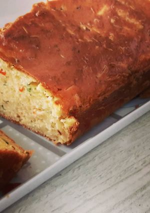 Une photo de Cake au surimi aux aromates de mon jardin