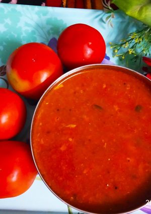 टमाटर का सार(tamatar ka saar recipe in hindi) रेसिपी मुख्य फोटो