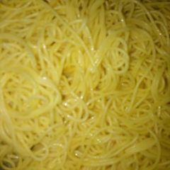 Boiled spaghetti A picture of Boiled spaghetti.