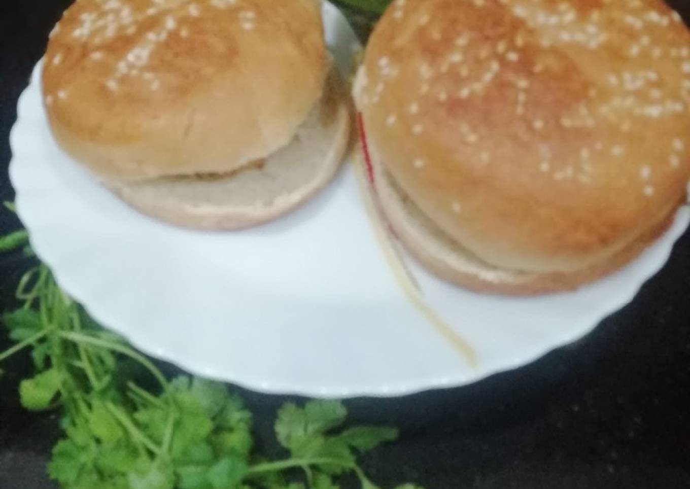 Crispie Poha Potato Tikki Burger