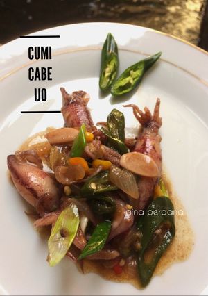 Foto resep Cumi cabe ijo