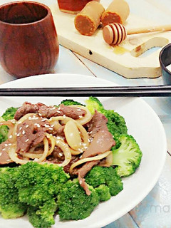 Foto resep Brokoli Siram Sapi Teriyaki