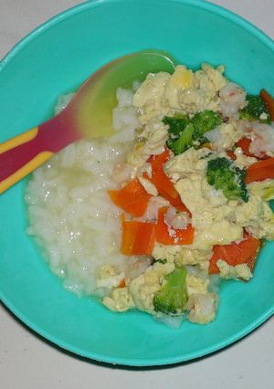 Foto resep MPASI 10M+ Nasi Tim Capjay