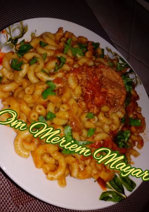 صورة لوصفة معكرونة بالتونة 🍝