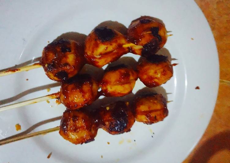 Bakso bakar pedas