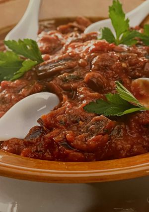 Zdjęcie przepisu Marokańska sałatka z bakłażana (Książka Thermomix).
