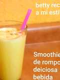 Smoothie de rompope deliciosa bebida