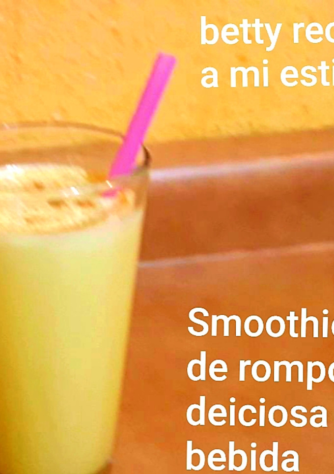 Una foto de Smoothie de rompope deliciosa bebida