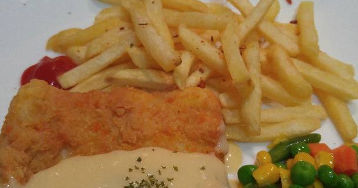 Resep dori fish and chip tepung roti rumahan enak dan mudah - Cookpad