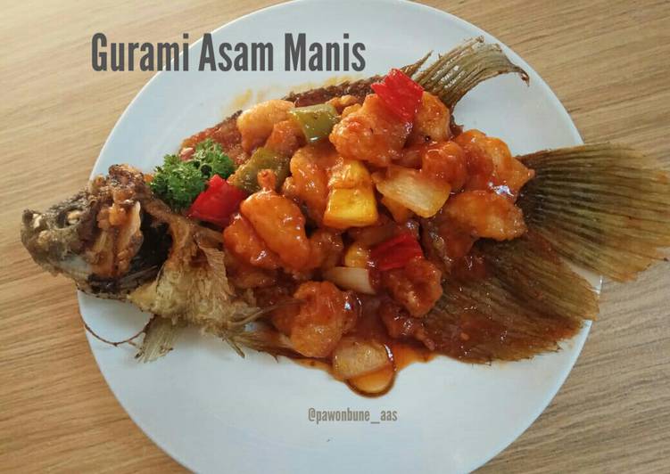 Cara mudah memasak Gurami Asam Manis Lezat