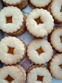 Glutén,-tej,-tojásmentes linzer rizsliszttel recept fotója