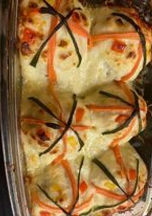 Karfiol rózsák sütve recept fotója