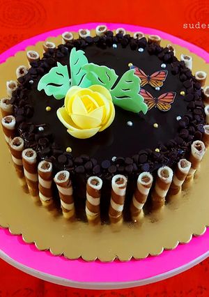A picture of Choco-Joystick Walnut Cake.