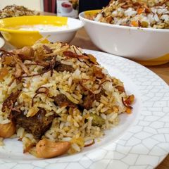 A picture of Beef biriyani.