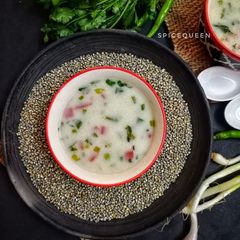 A picture of Smoky Pearl Millet / Bajri Soup.