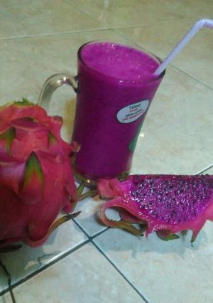 Foto resep Jus buah naga