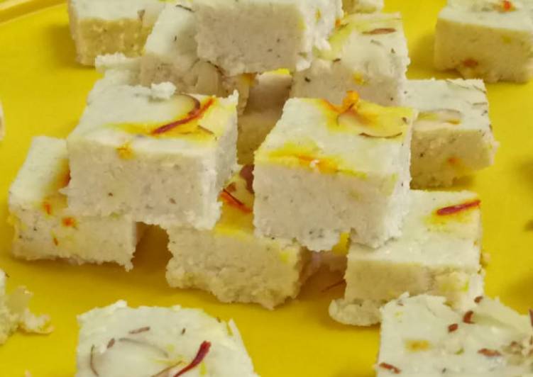 Steam paneer burfi