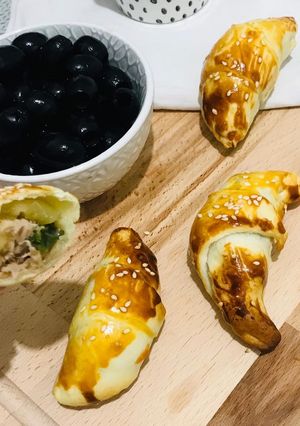 Une photo de Croissant salé au thon