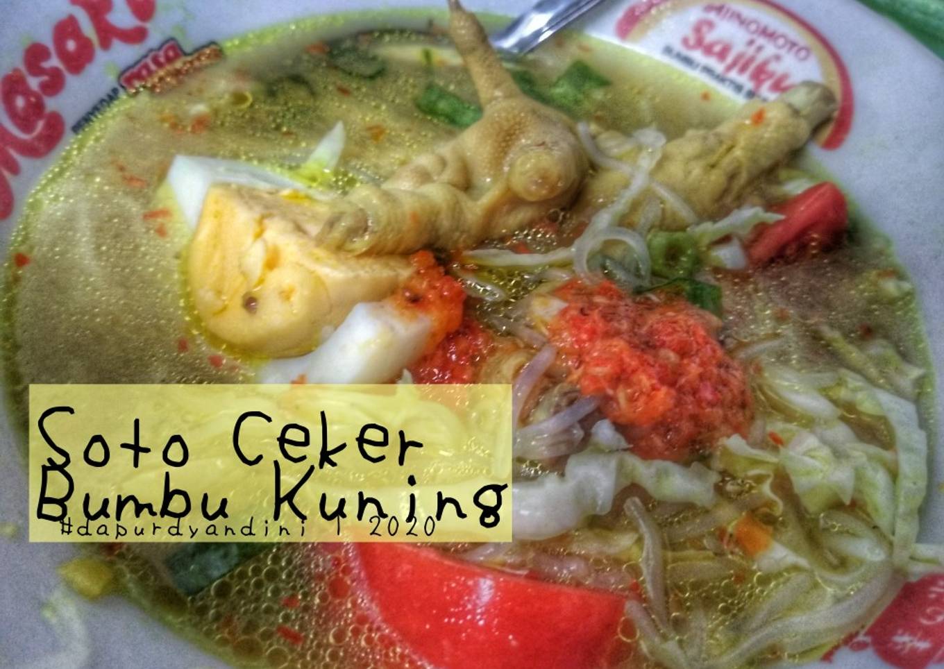 Resep Soto Ceker bumbu Kuning, Bikin Ngiler