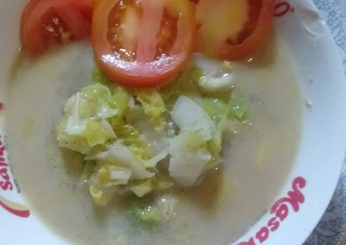 Sakucot (sawi kuah coto)