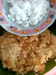 Foto resep Sawut Singkong Gula Kelapa dg Topping Kelapa Parut