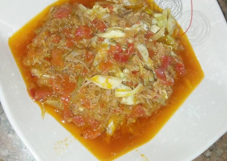 Meat &amp; cabbage sauce