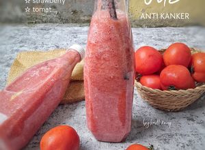 Foto resep Jus Anti Kanker (apel, strawberry, tomat)