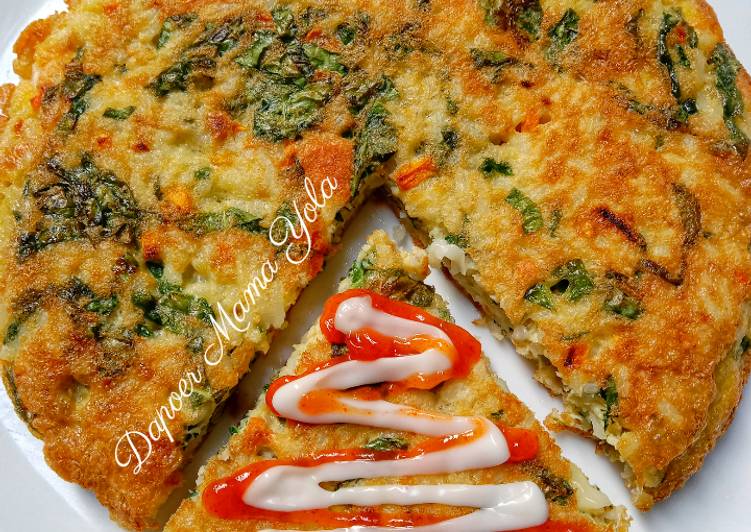 Spinach Rice Omlette