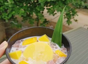 Hình của món Chè xoài pudding.