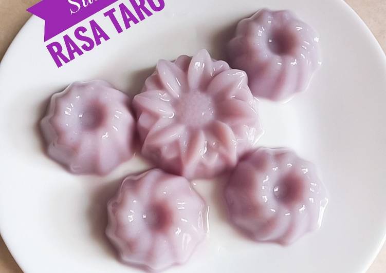 Puding Susu Rasa Taro