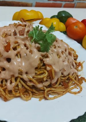 A picture of Spicy Spaghetti BBQ Flavour.