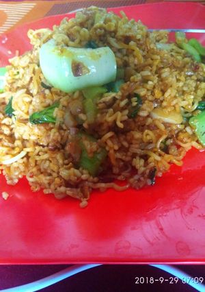 Foto resep Nasi goreng indomie praktis