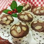 Cupcake Kukus Pisang Coklat Almond
