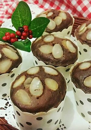 Foto resep Cupcake Kukus Pisang Coklat Almond