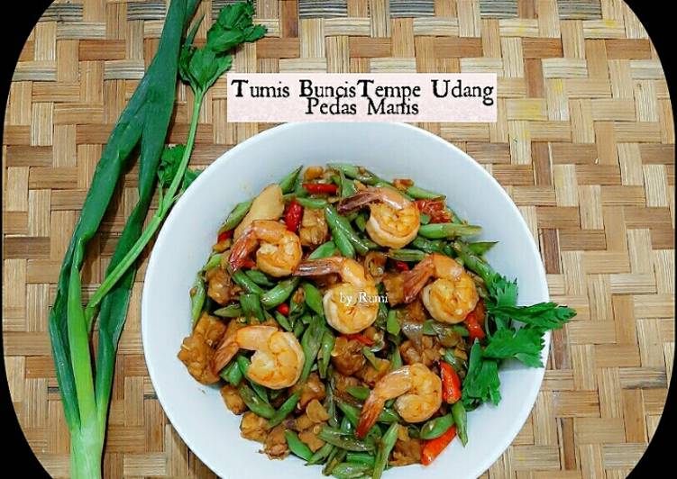 Buncis Tempe Udang Pedas Manis