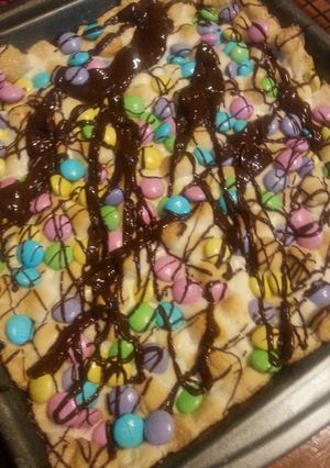 A picture of Easter Pastel Brownies.