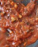 Salsa Boloñesa vegana de hongos