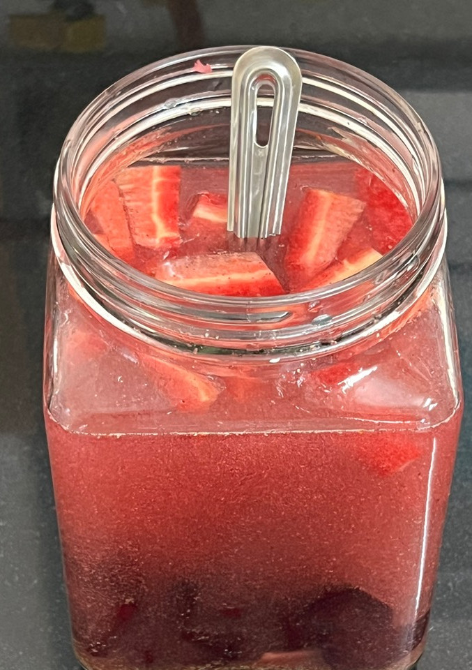 A picture of Beetroot Carrot 🥕 Kanji (perfect drink to enjoy in winters).