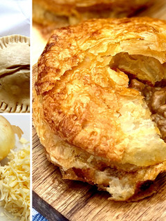 A picture of New Zealand Meat Pies with Wagyu Beef.