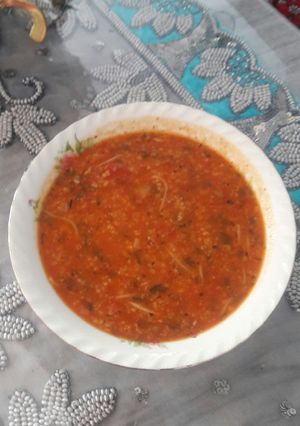 عکسی از دستور شله گوجه فرنگی (آذربایجان)