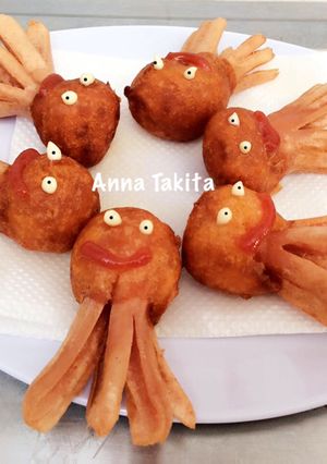 Foto resep Mini Octopus Corn Dog