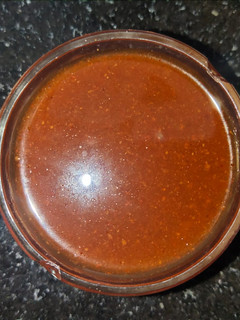 A picture of Imli chutney Tamarind chutney.