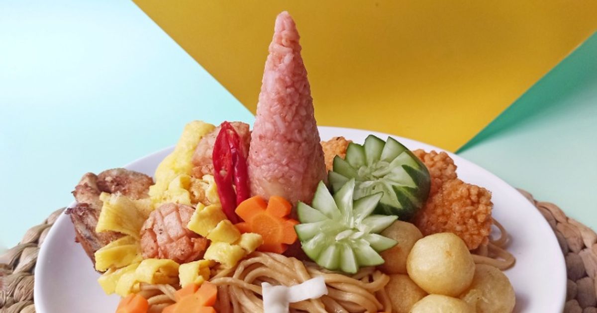 Tumpeng Mini Nasi Goreng Kulit Buah Naga