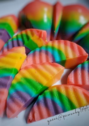 Foto resep Puding Roti Tawar Rainbow