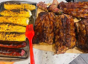 Una foto de Costillas con BBQ
