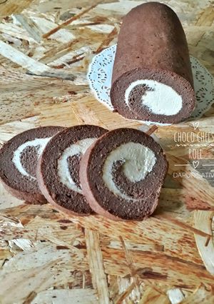 Foto resep Choco Cheese Roll#KETO#KETOPAD