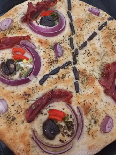 Una foto de Focaccia arte